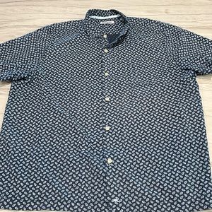 Tommy Bahama Short Sleeve Fish Print in XXL